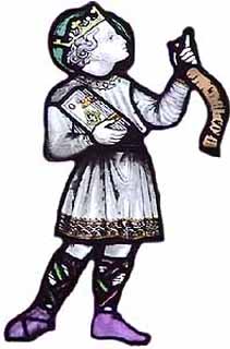 St. Kenelm, from Stained Glass at Sudeley Castle